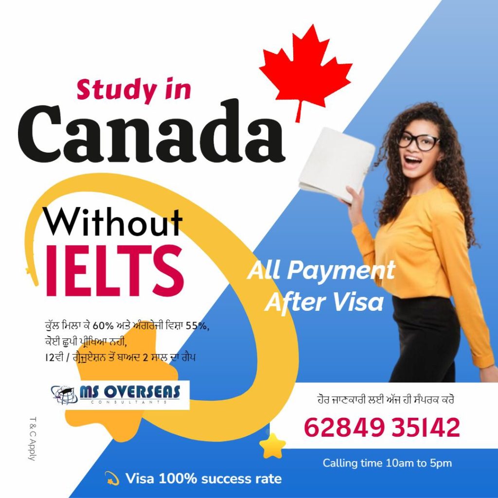 study in canada without ielts 