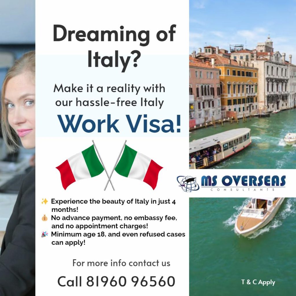 Secure your Italy work visa in 4 months! 